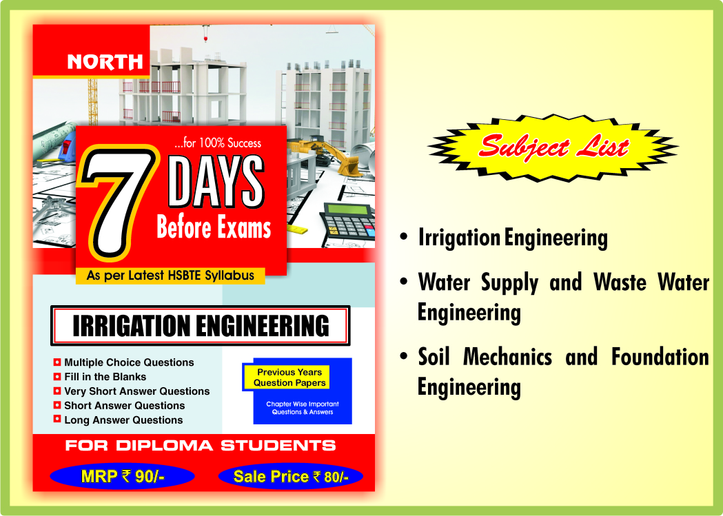 4th Semester Civil Engineering
 (HSBTE)
 set of 3 papers